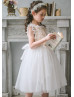 Glittering Fish Scale Sequins Flower Girl Dress